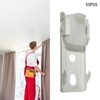 Fonowx 50Pcs Ceiling Mount Brackets Straight or Curved Curtain Curtain