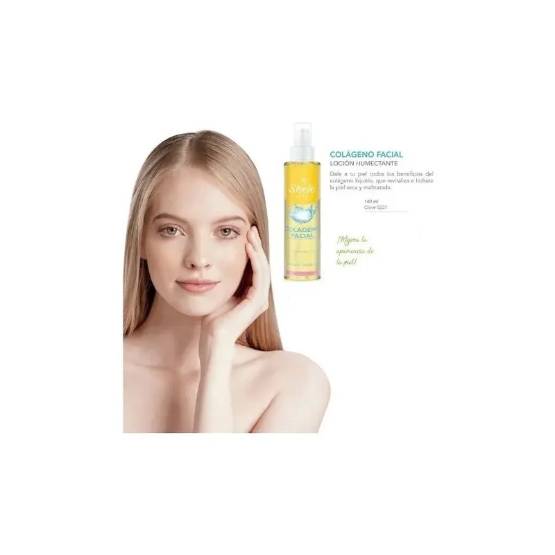Sheló Loción Facial con Colágeno, Humectante Anti-Edad, Todo Tipo de