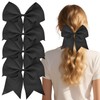 CLINTT 4Pcs Cheer Bows, Suitable for Women, Girls and Children,