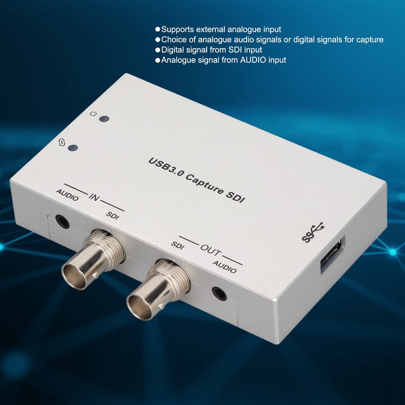 HDV‑US60 USB3.0 Capture Card 1080P 60fps Professional SDI to USB3.0