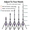 FreeSea Aluminum Photography Light Stand, 20" Foldable Flip Locks Tripod