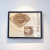 Decor Busch Stadium Wood Engraved Stadium Blueprint St. Louis Baseball