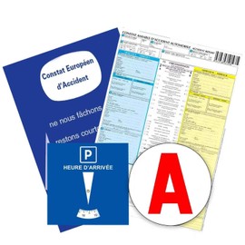 kinoco Starter Driver Set Parking Disc Blue + A Magnetic + Friendly Constat, Car Accessories