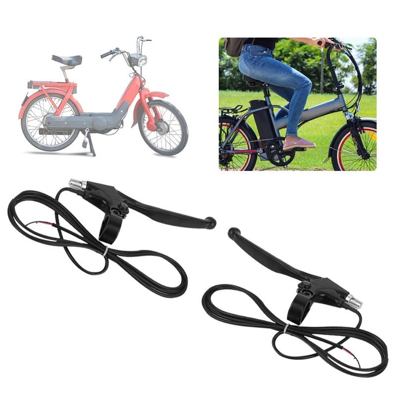 1Pair Electric Bicycle Ebike Metal Handle Brake Lever Replacement Accessory