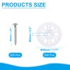 PATIKIL 46mm Plastic Washers, 200 Sets Plastic Insulation Washers Foam