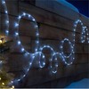 ANJAYLIA Solar Outdoor Rope Lights, 66FT 200 LED Solar Powered