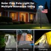 PHITRIC Flag Pole Light Solar Powered, 136 LED Flag Pole