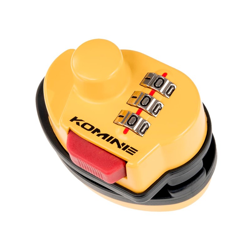 Komine LK-127 Reminder Dial Disc Lock Yellow Free