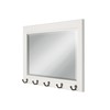 DesignOvation Kate and Laurel Pub Mirrors with 5 Metal Hooks,