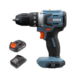 SENIX 20 Volt Max* 1/2-Inch Brushless Drill Driver ,  45 Foot-Pounds of Max Torque, 2000 RPM Max, PDDX2-M2-0 - Specification: 1 Tool + 1 Battery(2.0Ah) + 1 Charger