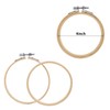 EDOBLUE 4 Inch Embroidery Hoops Bamboo Cross Stitch Hoop Hoop