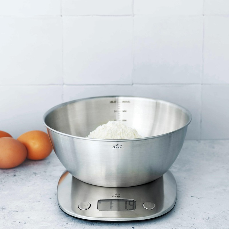 Lacor Digital Scale High Precision Removable Tray Stainless Steel LCD