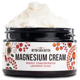 Better Shea Butter Magnesium Good Night Cream | Relieves Muscle Tension and Leg Cramps | Night Lotion Safe for Pregnancy, Kids and Babies | Organic and Natural Ingredients| Vegan, US made | (Lavender)