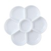 HomeSoGood 7-Well Flower Mixing Imitation Ceramic White Artist Paint Palette