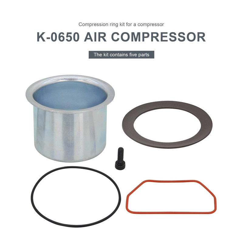 Thaekuns K-0650 Air Compressor Cylinder Sleeve and Compression Ring Kit,