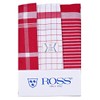 Pack of 3 Twine-HL Tea Towels Size 50 x 70 cm in 6 Colours (1 = Red)