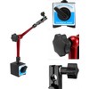 QWORK Magnetic Base Indicator Holder, 88lbs/40kg Max Pull, 8" Adjustable