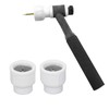 Agatige 2PCS Ceramic Tig Cups Set with Enhanced Diffusion Gas