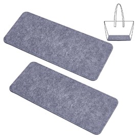 PH PandaHall Bag Bottom Plate, Bag Insole, Bag Interlining, Set of 2, 11.8 x 5.1 inches (30 x 13 cm), Felt Core Material, For Bags, Wool, Handmade Products, Handbag, Wool Bag Bottom, Thickness Approx. 0.2 inches (6 mm), Gray