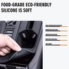 2Pcs Gear Shift Frame Console Panel Trims Cover Cup Holder