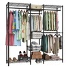 Xiofio 6 Tiers Heavy Duty Clothes Rack with Hanging Rods,Metal