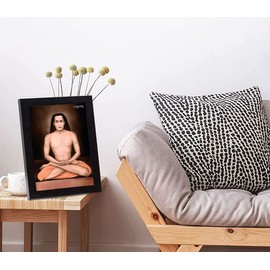 Zig Zag Mahavatar Babaji Photo Frame For Wall Table Size Small ( 6x8 inches, Acrylic Glass)