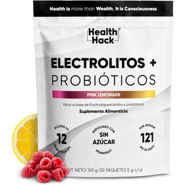 Electrolitos + Probióticos Magnesio y Potasio 30 Sobres Sin Azúcar Hack