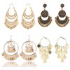 Bohemian Chandelier Earrings for Women Indian Gypsy Coin Hook Dangle
