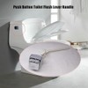 Toilet Handle Tank Flush Lever,Push Button Toilet Tank Handle Replacement