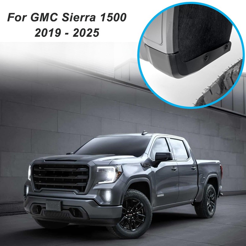 Mud Flap Delete Compatible for 2019-2025 GMC Sierra 1500 Front