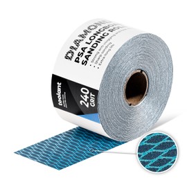toolant Diamond Shape 240 Grit Sandpaper Roll, 2-3/4" Wide 10 Yard Longboard Self Adhesive PSA Stickyback Sand Paper for Woodworking, Metal, Plastic, Automotive, Sanding Blocks