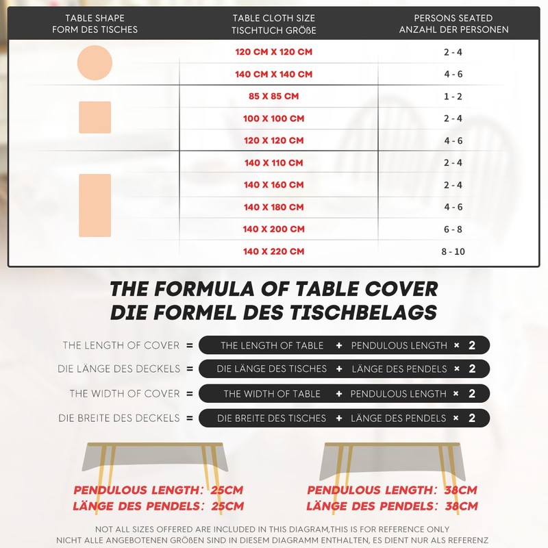 Artoid Mode Trees Deer Birds Autumn Tablecloth, Seasonal Table Linen,