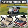 Generic Golf Cart Seat Covers - Red/White/Blue - Polyester, Spandex