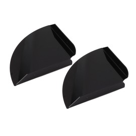 Corner Shelf, Preventing Breakage Floating Corner Shelves Stylish Large Space Wall Mount 2pcs for Displaying Books for Bedrooms (Black)