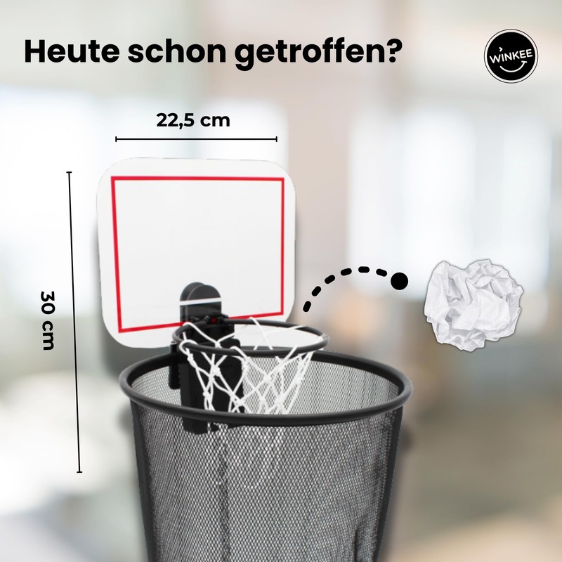 Winkee - Basketball Basket for Waste Paper Bin | Basketball