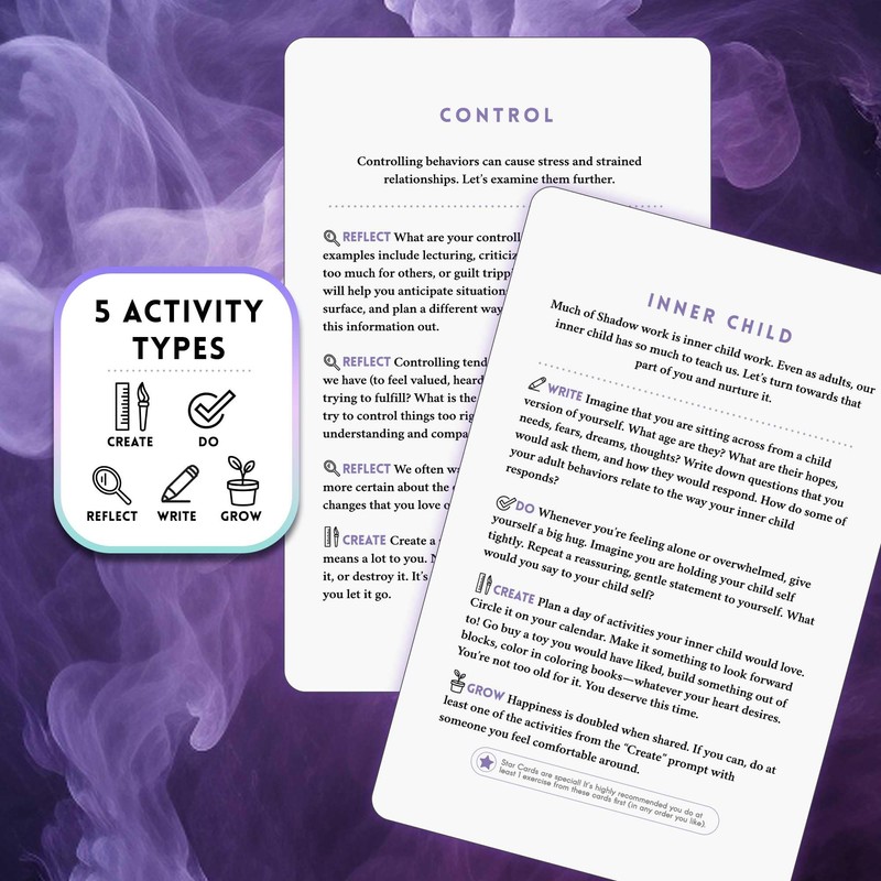 Shadow Seeker Shadow Work Card Deck