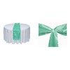 Elina Home Mint Satin 1 Table Runner & 5 Combo