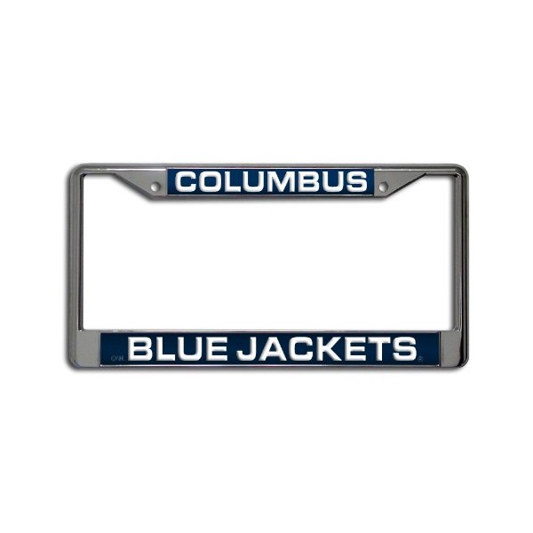 Rico Columbus Blue Jackets Chrome Metal Laser Cut License Plate Frame