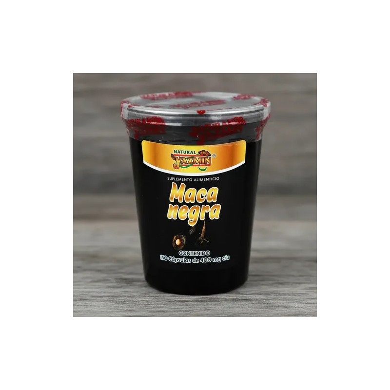 Maca Negra Natural Yazmin 150 Cápsulas 400 Mg