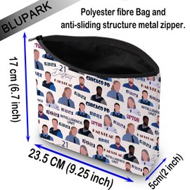 CPD Fans Gift Intelligence Unit Makeup Bag MO Lover Cosmetic Bag TV Show Lovers Gift Movies Fans Toiletry Bag Gift for Her (Intelligence Unit)