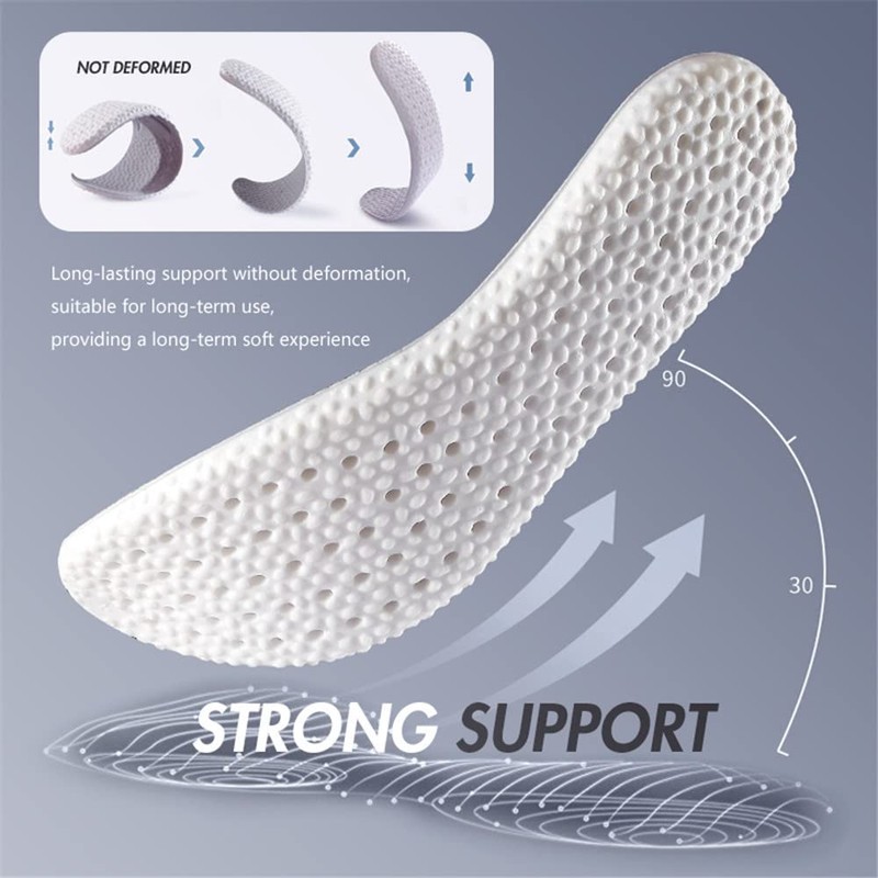 XINIFOOT 3 Pairs Flexible Replacement Insoles with Shock Absorption, E-TPU