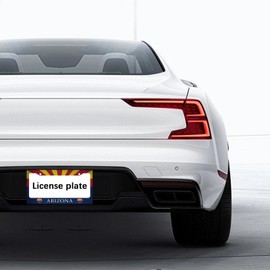 Arizona State Flag License Plate Frame Aluminum Flag of The US State Car Tag Fashion Plate Covers Car Accessories Decor for Women Men Girls Vehicle