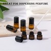 RAMFIYN 120 pack Amber Roller Bottles for Essential Oils 2ml