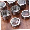 Alipis Magnetic Spice Tins Lid Seasoning Storage Holders for Fridge