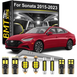 LED Interior Light Kit Replacement for HYUNDAI Sonata LF DN8 2015 2016 2017 2018 2019 2020 2021 2022 2023, Super Bright 6000K White