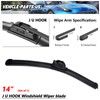 Erasior 14" Car Rear Window Wiper Blade Fit For Nissan