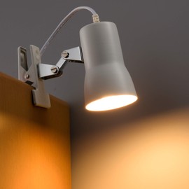 クリップライト E17 ホワイト LTC-N117AW-W 06-0830 OHM オーム電機