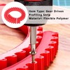 Woodworking profiling strip, gear driven profiling strip, 16 mm spacing,