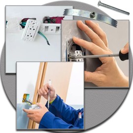 10 Piece Switch Socket Screw Hooks Switch Cassette Repairman Support Rods 86 Type Cassette Repair Screws for 86 Type Switch Socket Bottom Box