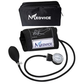 MEDVICE Manual Blood Pressure Cuff - Universal Size Aneroid Sphygmomanometer - Nurses BP Monitor - Best Adult BP Machine